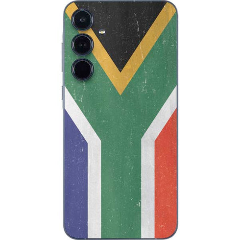 South Africa Flag Distressed Galaxy A55 5G Skin